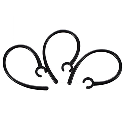 Josenidny 3 Stück Freisprecheinrichtung 5,5 mm Loch, schwarze Kunststoff-Ohrbügel für Bluetooth-Kopfhörer von Josenidny