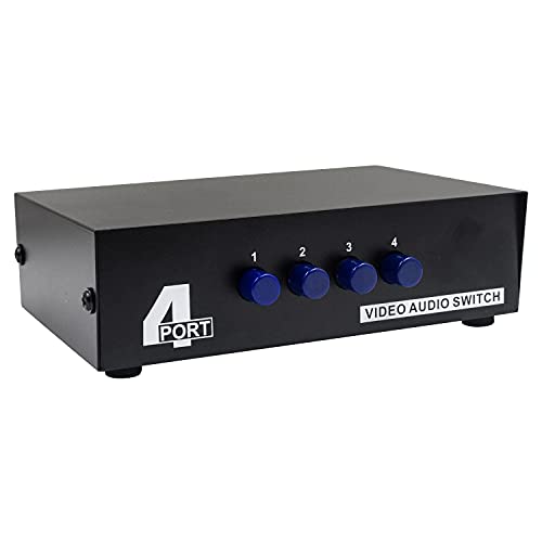 Josenidny 4 Port AV Switch RCA Switcher 4 in 1 Verbundstoff Video L/R Audio Selektor Box für DVD STB Spiel Konsolen Josenidny 4 Port AV Switch RCA Switcher 4 in 1 Verbundstoff Video L/R Audio Selektor Box für DVD STB Spiel Konsolen von Josenidny