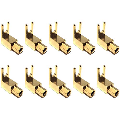 Josenidny Rechteckige & Binde Pfosten - 4 Mm Bananen Stecker Buchse - Anschluss für Lautsprecher & Leistung & VerstäRker (10 Pack) von Josenidny