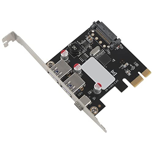 Josenidny USB 3.1 Typ C Pci Erweiterung Karte Pci-E 1 Typ C und 2 Typ a 3.0 USB Adapter Pci Kontrolleur Nabe für Desktop Pc von Josenidny