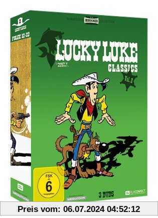 Lucky Luke Classics - Vol. 2, Folge 12-22 (Remastered Widescreen Collection inkl. Comic im Pocket-Size-Format) [3 DVDs] von Joseph Barbera