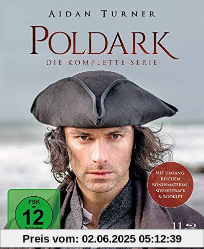 Poldark - Die komplette Serie [11 Blu-ray + 1 CD] von Josh Agnew