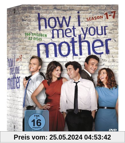 How I Met Your Mother Komplettbox, Seasons 1-7 (exklusiv bei Amazon.de) [22 DVDs] von Josh Radnor
