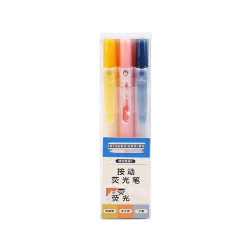 Joucien AXE Color Push-Up Textmarker, Austauschbare Nachfüllung, Zeichnung Textmarker, D-Set mit 3-Achsen Joucien AXE Color Push-Up Textmarker, Austauschbare Nachfüllung, Zeichnung Textmarker, D-Set mit 3-Achsen von Joucien