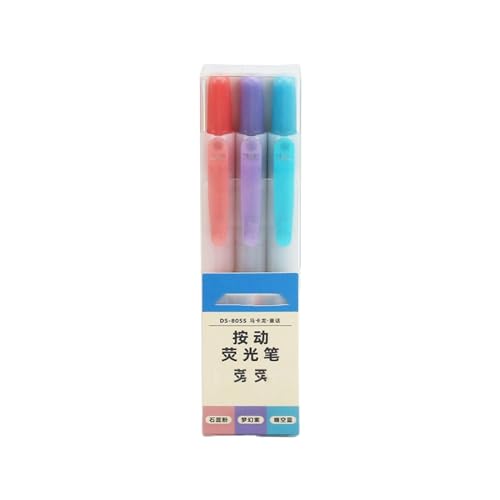 Joucien AXE Color Push Up Textmarker, Austauschbare Nachfüllung, Zeichnung Textmarker, Pale-Fairy Tale-Set, 3-Achsen Joucien AXE Color Push Up Textmarker, Austauschbare Nachfüllung, Zeichnung Textmarker, Pale-Fairy Tale-Set, 3-Achsen von Joucien