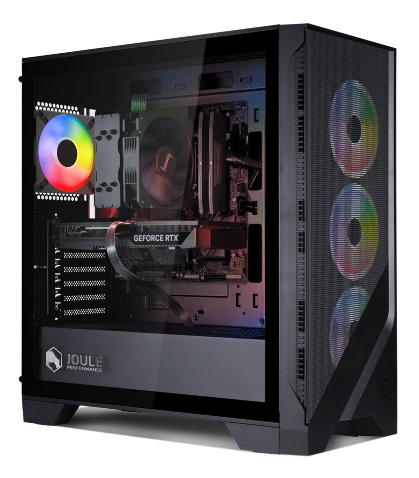 Joule Performance Gaming PC RTX5070 R5 32GB 1TB L1135839 Gaming-PC (AMD Ryzen 5 7500F, Gainward RTX 5070 Python III, 32 GB RAM, Luftkühlung, Luftkühlung) von Joule Performance