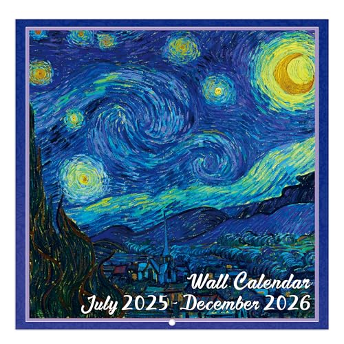 Wandkalender 2024 - Kalender 2024, 12 Monate Monatlicher Wandkalender 2024 2024 Kalender von Jan. 2024 - Dez. 2024, 30,5 x 61 cm (offen), unlinierte Blöcke mit dickem Papier - Kunstgemälde von Journaltastic