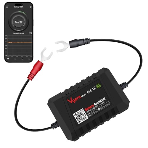 Journeyside Batterietester 12V Bluetooth Autobatterie-Monitor, Bluetooth-Autobatterietester Wireless,Batterietester kfz Unterstützt die Echtzeitüberwachung des Batteriezustands,für Android & iOS Gerät Journeyside Batterietester 12V Bluetooth Autobatterie-Monitor, Bluetooth-Autobatterietester Wireless,Batterietester kfz Unterstützt die Echtzeitüberwachung des Batteriezustands,für Android & iOS Gerät von Journeyside