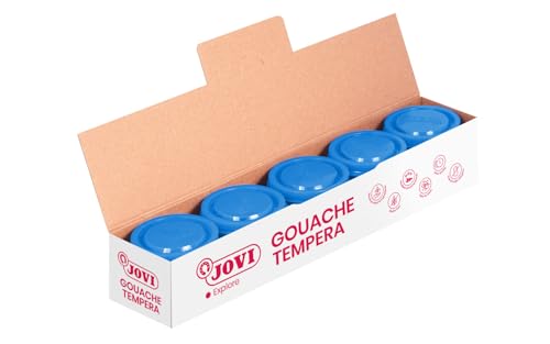 JOVI 50321 Pack Temperafarben 5, 35 ml, cyan von Jovi