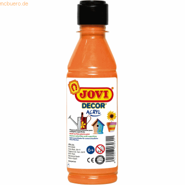 Jovi Acrylfarbe Jovidecor orange 250ml in Flasche von Jovi