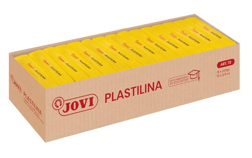 Jovi – Box, 15 Tabletten 350 g Knete, gelb (7202) von Jovi