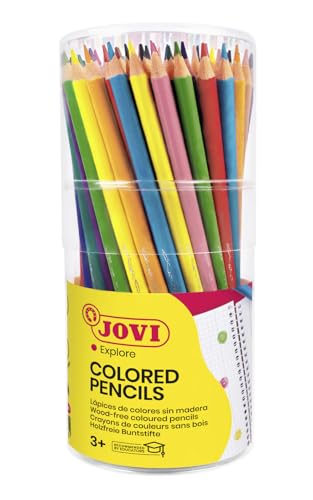 Jovi Buntstifte Woodless, holzfrei, 3-kant Form, ab 3 Jahren, bruchsicher, 84 Stück in 12 verschiedenen Farben Jovi Buntstifte Woodless, holzfrei, 3-kant Form, ab 3 Jahren, bruchsicher, 84 Stück in 12 verschiedenen Farben von Jovi