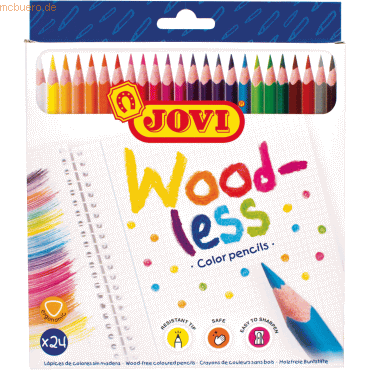 Jovi Buntstifte Woodless VE=24 Farben von Jovi