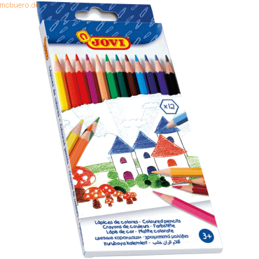 Jovi Farbstifte sechskant Schachtel VE=12 Farben Jovi Farbstifte sechskant Schachtel VE=12 Farben von Jovi