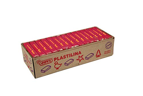 Jovi Plastilina, 15 Tabletten 350 gr, Rubinrot-Gehäuse (7206) von Jovi