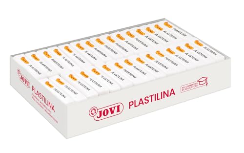 Jovi Plastilina, 30 Tabletten 50 g, weiß-Gehäuse (7001) von Jovi