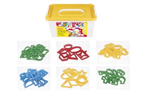 Jovi Truhe mit Buchstaben, Zahlen und geometrischen Formen, mehrfarbig, 96 Stück Jovi Truhe mit Buchstaben, Zahlen und geometrischen Formen, mehrfarbig, 96 Stück von Jovi