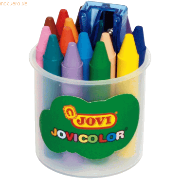 Jovi Wachsmalstifte Jovicolor rund farblich sortiert 16 Stück in Dose Jovi Wachsmalstifte Jovicolor rund farblich sortiert 16 Stück in Dose von Jovi