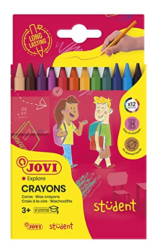 Jovi Wachsmalstifte Plasticolor, ab 3 Jahren, geruchlos, leicht auswaschbar, bruchsicher, radierbar, 12 Farben in einer Schachtel Jovi Wachsmalstifte Plasticolor, ab 3 Jahren, geruchlos, leicht auswaschbar, bruchsicher, radierbar, 12 Farben in einer Schachtel von Jovi