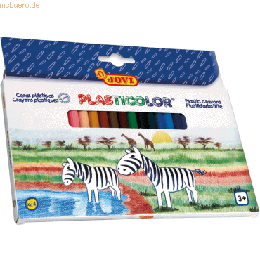 Jovi Wachsmalstifte Plasticolor rund VE=24 Stück farblich sortiert Jovi Wachsmalstifte Plasticolor rund VE=24 Stück farblich sortiert von Jovi