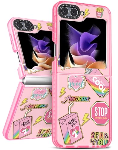 Jowhep Schutzhülle für Z Flip 5, niedliches Cartoon-Charakter-Design, für Mädchen, Kinder, Jungen, Teenager, Frauen, lustig, Kawaii, cool, transparent, weiche TPU-Hüllen für Samsung Galaxy Z Flip 5 17 von Jowhep