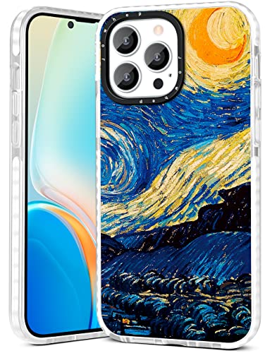 Jowhep Sternennacht für iPhone 12 Pro Max Hülle Cool Aesthetic Art Girly für Mädchen Kinder Jungen Frauen Handyhülle Cover Design Weiche TPU Bumper Schutzhülle für iPhone 12 Pro Max 6,7 Zoll von Jowhep