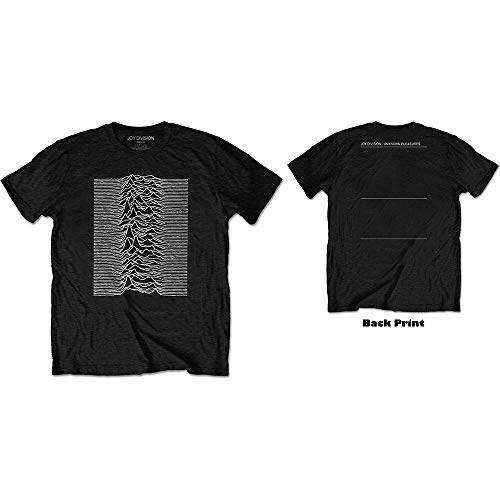 T-Shirt # S Unisex Black # Unknown Pleasures von Joy Division
