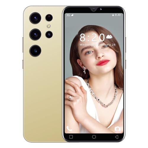 JoyHandy-J24Ultra Cheap Smartphone, 5.0'' Dual SIM Dual Camera, 16GB ROM 128GB Extension, Android 9.0, Face ID/WiFi/GPS 3G Mobile Phones (J24Ultra-Golden) von JoyHandy