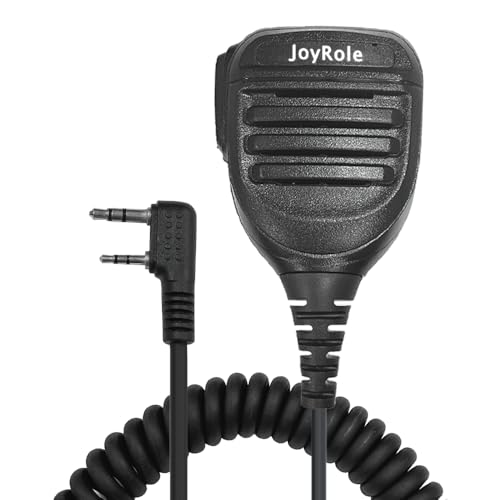 Joy Role Mikrofon Zwei-Wege-Radio Mic Zubehör Ham Radio Lautsprecher Geeignet für Baofeng UV-5R BF888S Retevis Quansheng UV-K5 Kenwood Walkie Talkie1pack von JoyRole