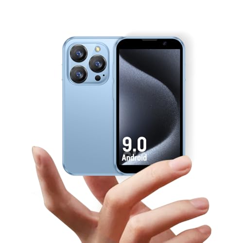 JoyZap Small Smartphone XS18pro Unlocked Mini Smartphone, 3,0-Zoll-Display, 900mAh Akku, Ultra Slim Body, 5MP Kamera, Kinder (Blau) von JoyZap