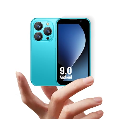 JoyZap Small Smartphone XS18pro Unlocked Mini Smartphone, 3,0-Zoll-Display, 900mAh Akku, Ultra Slim Body, 5MP Kamera, Kinder (Dunkelblau) von JoyZap