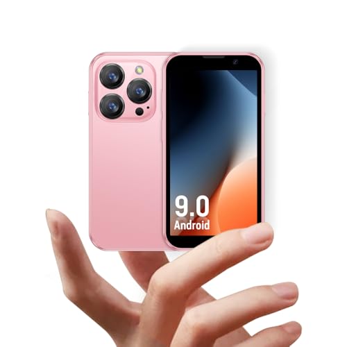 JoyZap Small Smartphone XS18pro Unlocked Mini Smartphone, 3,0-Zoll-Display, 900mAh Akku, Ultra Slim Body, 5MP Kamera, Kinder (Pink) von JoyZap