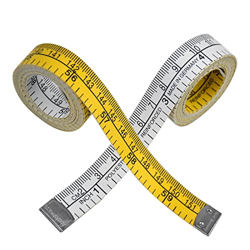 2 Stück Maßband, Körpermassband, 1,5m Massband, Maßband Nähen 150cm, Schneidermaßband 60 Zoll 2 Stück Maßband, Körpermassband, 1,5m Massband, Maßband Nähen 150cm, Schneidermaßband 60 Zoll von Joyan