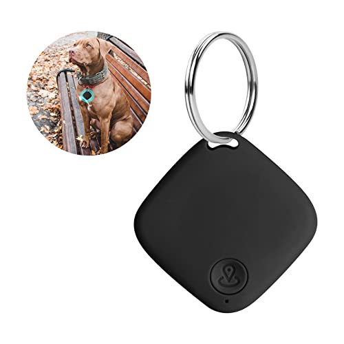 Schlüsselanhänger Finder Klein Wallet Locator, Key Finder Android Schlüsselfinder, Kabelloser Sachenfinder Haustier Tracker mit Bluetooth App, 15m Reichweite(Schwarz) von Joyan