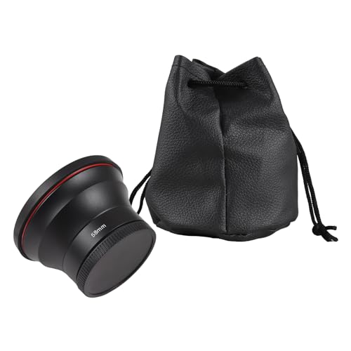 Joyance 58 mm Kameraobjektiv-Set, 0,43-faches Weitwinkelobjektiv + Makroobjektiv, Aluminiumlegierung, DSLR-Objektiv-Ersatz für Canon EOS 70D/77D/80D/1100D/700D/650D/600D/550D/300D/100D & Rebel T7/T7i Joyance 58 mm Kameraobjektiv-Set, 0,43-faches Weitwinkelobjektiv + Makroobjektiv, Aluminiumlegierung, DSLR-Objektiv-Ersatz für Canon EOS 70D/77D/80D/1100D/700D/650D/600D/550D/300D/100D & Rebel T7/T7i von Joyance