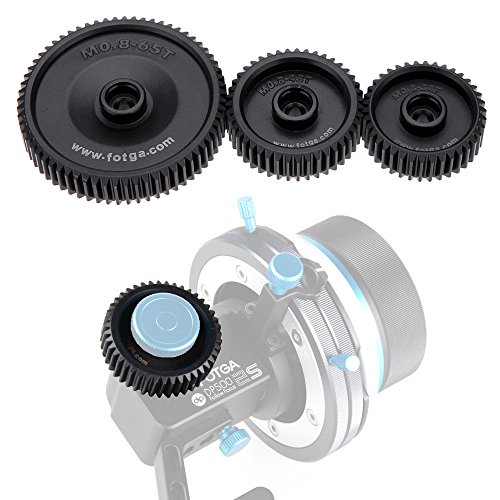 Joyance Fogta Standard 38T 43T 65T 0.8 Mod Pitch Gear Set für DP500II S 2S DP3000 Follow Focus, inklusive weiblichem D-Tap und Batterieadapterplatte von Joyance