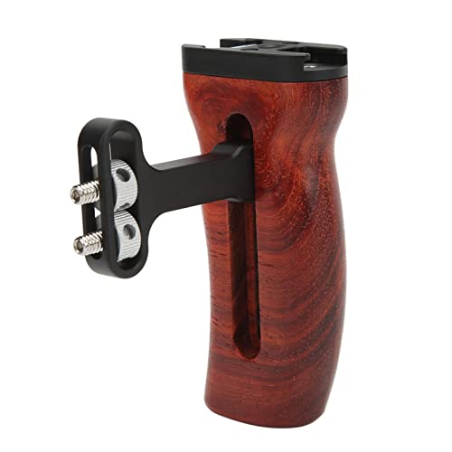 Joyance Kamerakäfig-Seitengriff, universeller Holz-Seitengriff mit verstellbarer Kaltschuhhalterung, integrierter Schraubenschlüssel für Kameragriff, leicht, ergonomisches Design Joyance Kamerakäfig-Seitengriff, universeller Holz-Seitengriff mit verstellbarer Kaltschuhhalterung, integrierter Schraubenschlüssel für Kameragriff, leicht, ergonomisches Design von Joyance