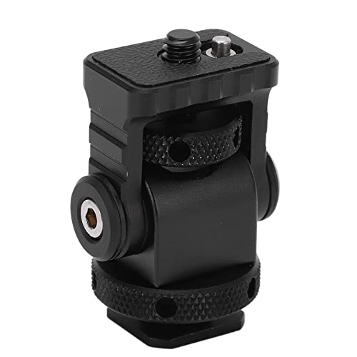 Joyance Mini Stativ Kaltschuhadapter mit Ortungsstift, Multifunktions-Monitor-Mikrofon-Kugelkopf, kompaktes Design für Kameras und Akkories von Joyance