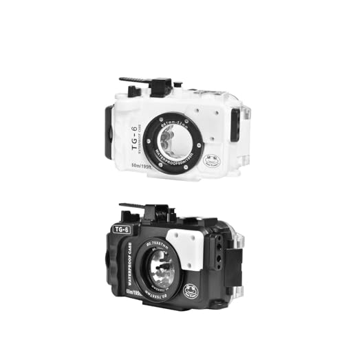 Joyance Multifunktionaler Metall-Kugelkopf, Universal-Blitzschuh-Adapter mit 360° drehbarem Handy-Clip für Kamerafülllicht, wasserdichtes Gehäuse für Olympus TG-6, 60 m von Joyance
