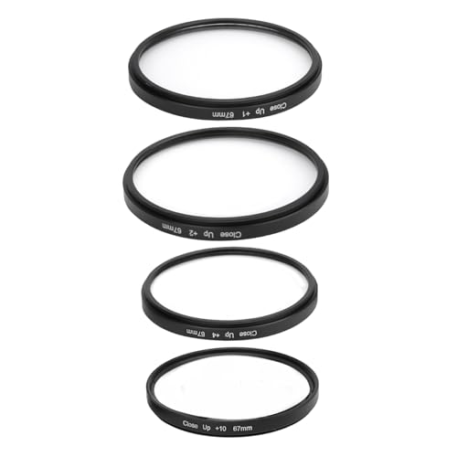 Joyance Optisches Makro-Objektivfilter-Set aus Glas, +1, +2, +4, +10 für Canon DSLR-Kamera (67 mm), Makro-Filter-Set für Nahaufnahmen von Joyance