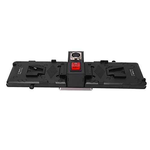 Joyance V Mount Batterieplatte, Dual V Mount Efficient Power Supply Splitter Plate for Skypanel S360 S120 S60 S30 LED Panel Light, Battery Adapter Holder Plate von Joyance