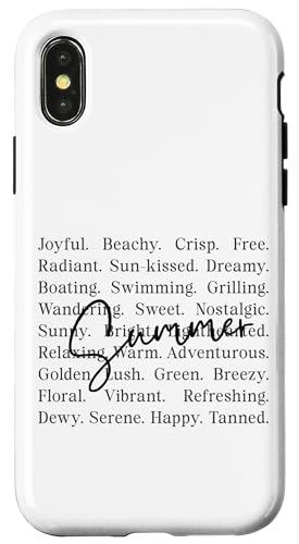 Joyful Sun-Kissed Dreamy Grillen Sommer hell nostalgisch Hülle für iPhone X/XS Joyful Sun-Kissed Dreamy Grillen Sommer hell nostalgisch Hülle für iPhone X/XS von Joyful Radiant Sun-Kissed Summer Days Relaxing