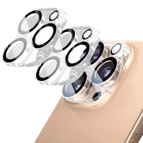 Joynine 3Stück Kameraschutz für iPhone16 Pro/iPhone16 Pro Max Kamera [9H Panzer Schutz Glas] Kamera Panzerglas für iPhone16 Pro [Einteiliges Design] [Anti-Kratzer] [Ultra HD Klar]Handyhülle Freundlich von Joynine