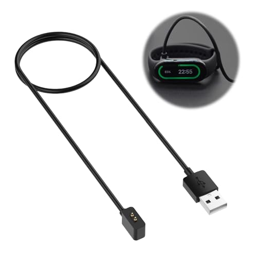 Joynine Smart Watch Ladekabel Kompatibel mit Xiaomi Smart Band 8/Band 8 PRO/Band 9, 100 cm Kabel für den Austausch von Ladekabel Xiaomi Smartwatch (schwarz) von Joynine