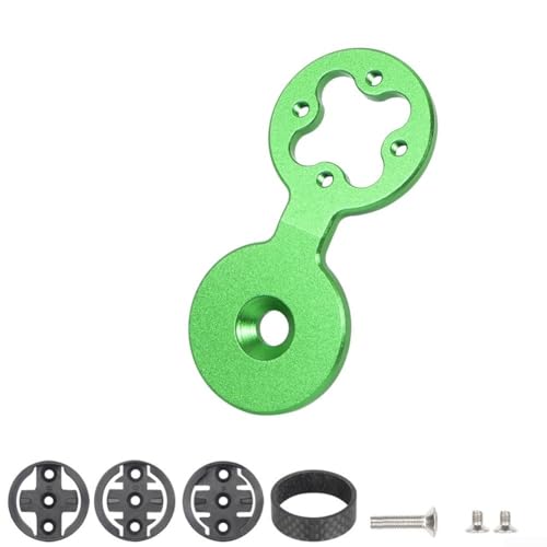Fahrrad-Headset-Abdeckung Halterung für GARMIN, für Wahoo, für Bryton Computerhalterung für Fahrradzubehör (grün) von JoyousMall