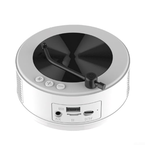 Tragbarer CD-Player mit Bluetooth & Stereo-Lautsprecher, Mini FM Radio Retro Player Lautsprecher Vinyl Plattenspieler mit Kartenschlitz für Home Office Tragbarer CD-Player mit Bluetooth & Stereo-Lautsprecher, Mini FM Radio Retro Player Lautsprecher Vinyl Plattenspieler mit Kartenschlitz für Home Office von JoyousMall
