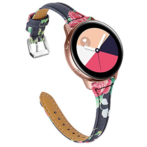 JOYOZY Schlanke Armbänder kompatibel mit Galaxy Watch 4 40 mm 44 mm/Galaxy Watch 4 Classic 42 mm 46 mm/Galaxy Watch 6/5/Watch 5 Pro 45 mm/Active 2 40 mm 44 mm, echtes Leder-Armband, 20 mm JOYOZY Schlanke Armbänder kompatibel mit Galaxy Watch 4 40 mm 44 mm/Galaxy Watch 4 Classic 42 mm 46 mm/Galaxy Watch 6/5/Watch 5 Pro 45 mm/Active 2 40 mm 44 mm, echtes Leder-Armband, 20 mm von Joyozy