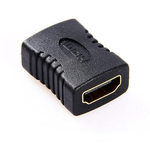 Joysong HDMI Buchse zu Buchse Adapter HDMI Straight-Through Head Connector Coupler Extender Converter Unterstützung 1080P für TV Projektor Laptop PC etc Version 1.4 1 Pack，Schwarz von Joysong