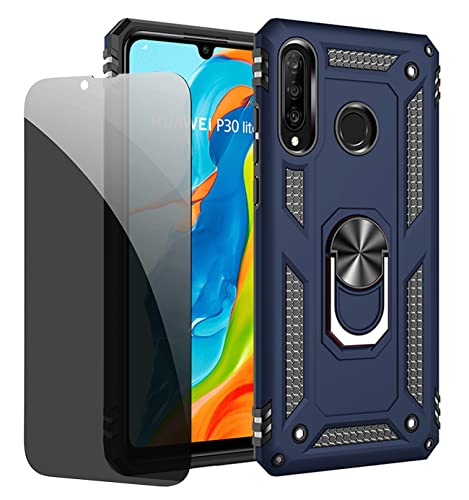 JOYTAG Schutzhülle kompatibel mit Huawei P30 Lite, Blau, Schutzhülle mit Displayschutzfolie aus Sichtglas, Anti-Spionage-Schutz JOYTAG Schutzhülle kompatibel mit Huawei P30 Lite, Blau, Schutzhülle mit Displayschutzfolie aus Sichtglas, Anti-Spionage-Schutz von JOYTAG