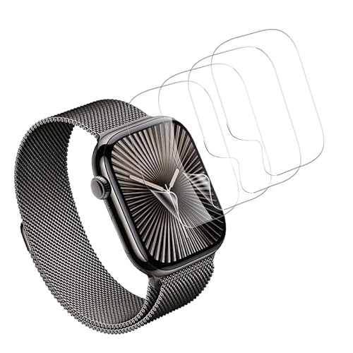 Joywing für Schutzfolie Apple Watch Series 10 42mm Folie Apple Watch Series 10 42mm Displayschutzfolie Schutzglas, Soft TPU, Anti-Öl, Hohe Empfindlichkeit, 4 Stück Joywing für Schutzfolie Apple Watch Series 10 42mm Folie Apple Watch Series 10 42mm Displayschutzfolie Schutzglas, Soft TPU, Anti-Öl, Hohe Empfindlichkeit, 4 Stück von Joywing